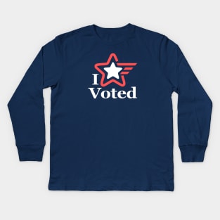 I Voted Kids Long Sleeve T-Shirt